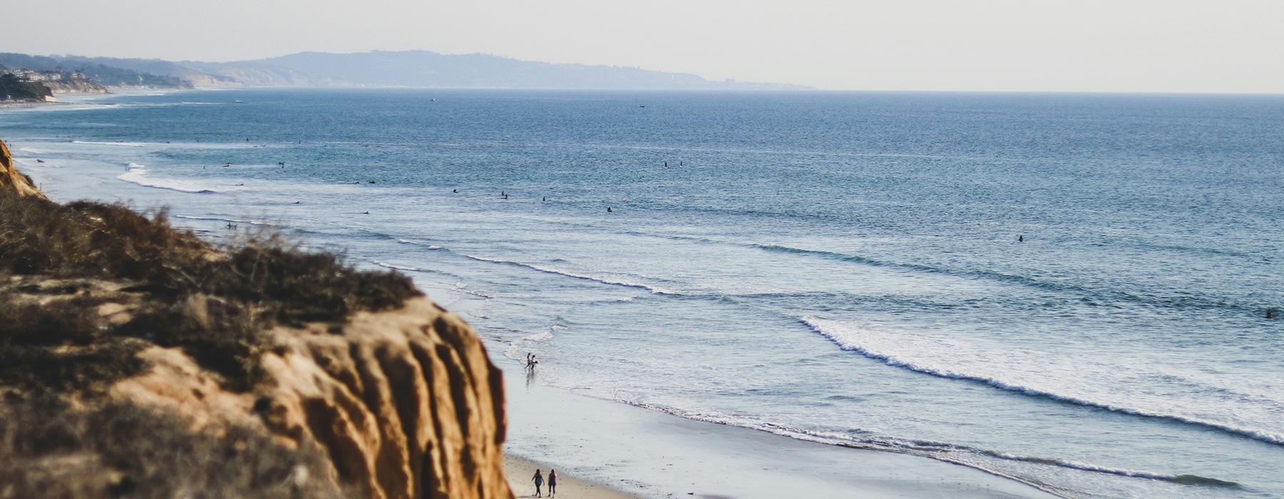 view of the beach